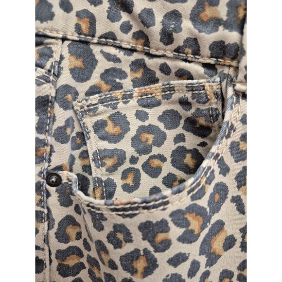 Knox Rose Women's Leopard Print Ankle Skinny Pants Size 10, Comfort Waist - Picture 10 of 11